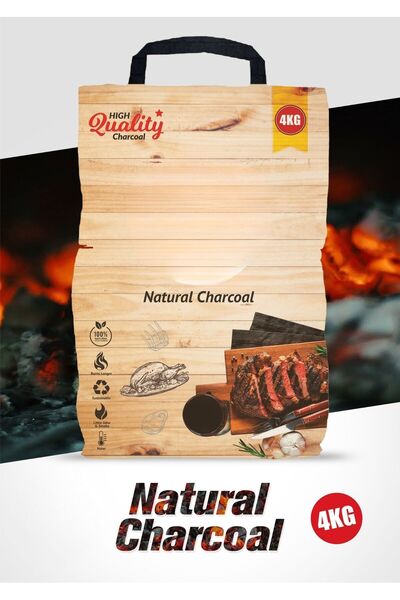 VELMORE Pure Fire Natural Charcoal 4KG – 100% Hardwood | High Heat, Low Ash