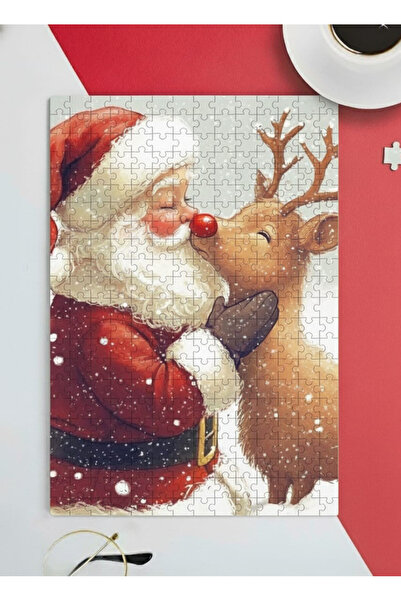 PRİNTOPİA DESİGN هدية لغز مكونة من 99 قطعة بتصميم سانتا كلوز لعيد الميلاد المجيد