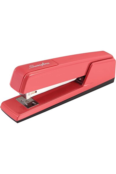 Swingline دباسة مكتبية كلاسيكية 747، سعة 20 ورقة، معدنية، حمراء (74718)