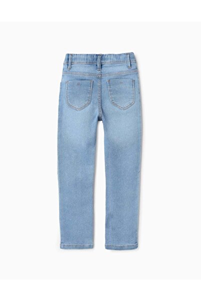 Ziddy Denim Jeggings for Girls, Light Blue