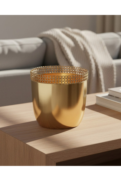 REDTAG Gold Metal Chain Border Planter (M)