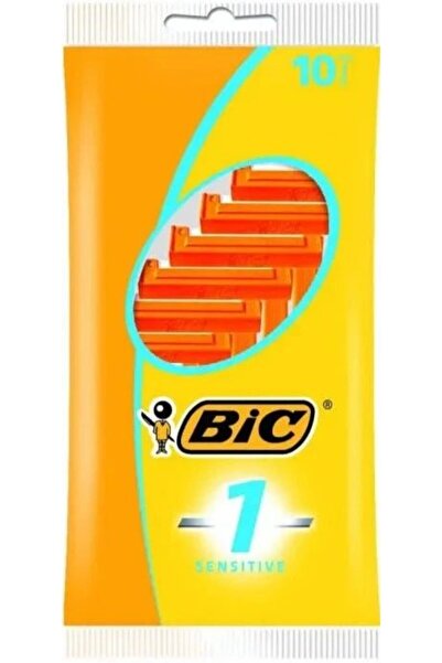 Bic 1 ماكينة حلاقة حساسة للاستخدام مرة واحدة، عبوة من 10 قطع