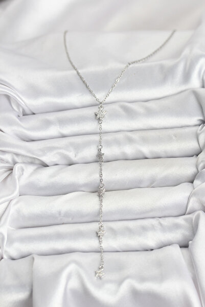 BSRE قلادة نجمة فضية اللون للنساء (فولاذ 316L)