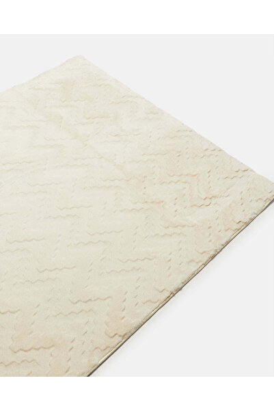REDTAG Cream Faux Fur Area Rug