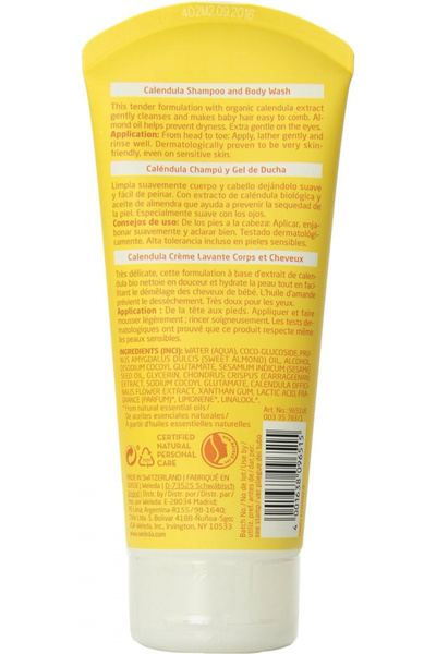 Weleda Baby Shampoo And Body Wash - Calendula Extract , 200 Ml