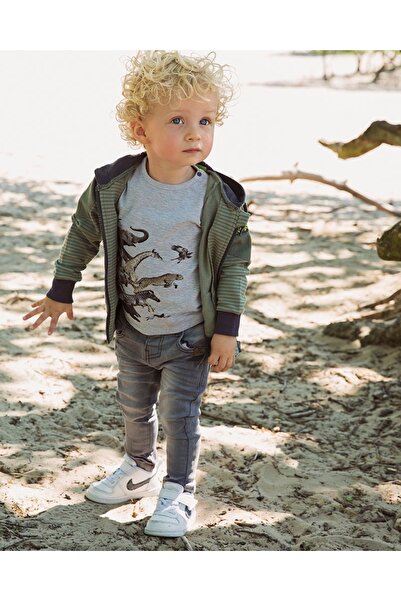 Koko Noko Boys' hoodie with stripes Koko-Noko