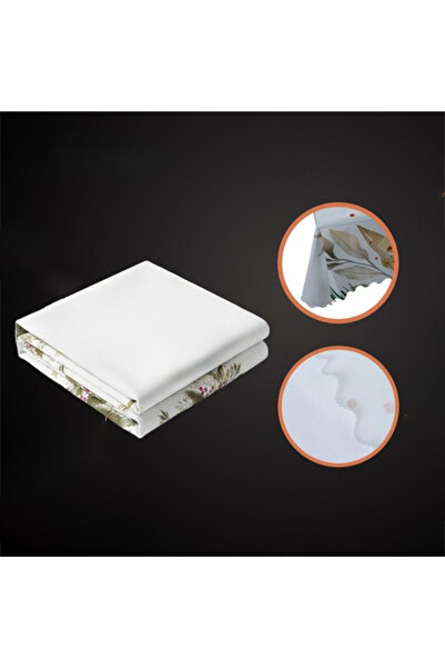 zola Festive pattern tablecloth, 220 x 140 cm, polyester, white