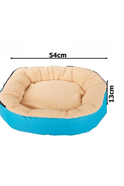 zola Bed for dogs and cats, removable cover, 54 x 13 cm, soft material, round