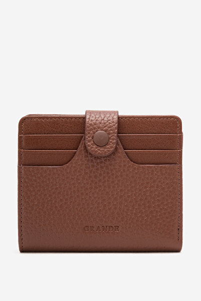 Grande Ανδρικό πορτοφόλι GD 1505 από γνήσιο δέρμα με θήκη για κάρτες και κλείσιμο με κουμπωτό κούμπωμα TABA