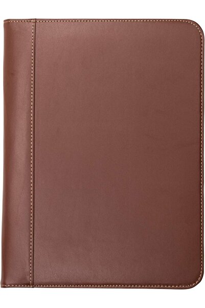 Samsill محفظة جلدية 71716 - مجلد سيرة ذاتية خفيف الوزن مع لوحة رسائل (21.25 × 27.5