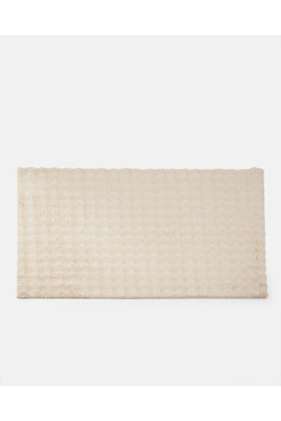 REDTAG Beige Faux Fur Area Rug