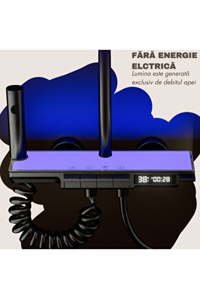 narvara Smart LED Shower Column — Temperature & Timer Display, 4 Flow Modes, 3 Spray Modes