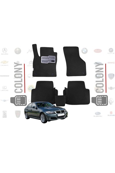 COLONY Bmw E90 Uyumlu 1.Kalite Hücreli Premium Eva Paspas Seti Tam Set Paspas