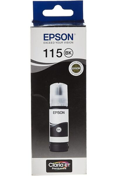 EPSON 115 Black Dye Ink Bottle (EcoTank)