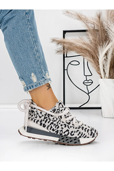 Pantoful Pantofi Sport Dama din piele naturala 5WZ15 Leopard