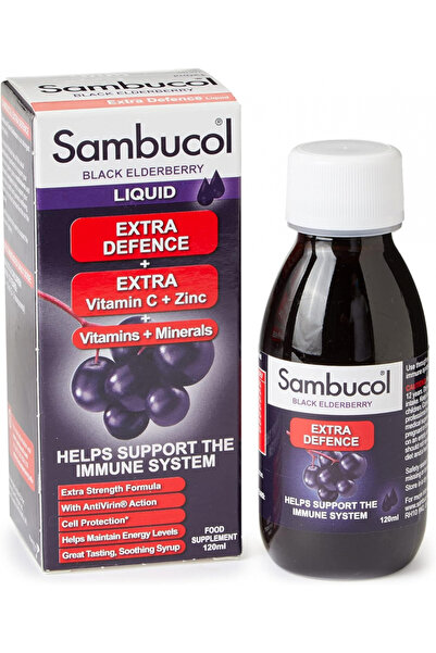 Others Sambucol, Black Elderberry, Extra Defence, Extra Vitamin C And Zinc, Syrup (120 Ml)
