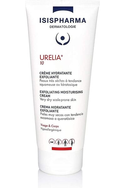 ISISPHARMA Urelia 10 Moisturizing Exfoliating Cream for Very Dry Skin, 150 ml