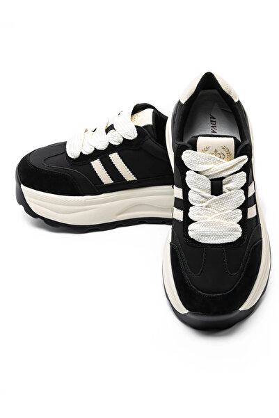 advancer Γυναικεία Αθλητικά Παπούτσια από Γνήσιο Δέρμα Y6306 Μαύρα