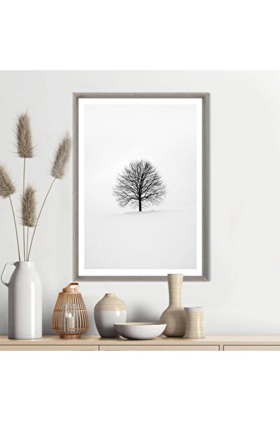 Araste Dekorasyon Yalnız Ağaç 1 Çerçeve Ve Poster - Sb1038