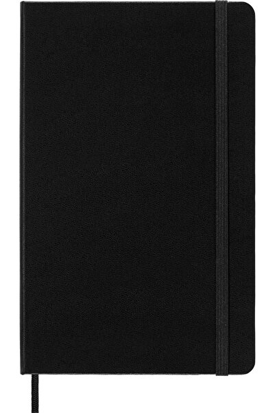 Moleskine Large Ruled Hardcover Notebook, Black