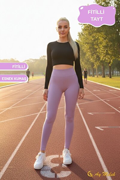 AYMELEK Women's Leggings High Waist Tummy Control No Show Seasonal Ribbed Leggings