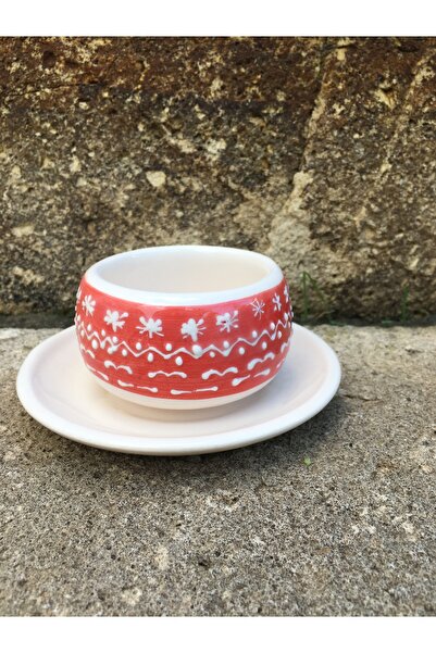 seramikanaz Handmade Ceramic Christmas Themed Coffee Cup