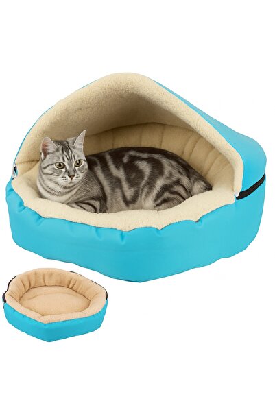 zola Bed for dogs and cats, removable cover, 54 x 13 cm, soft material, round