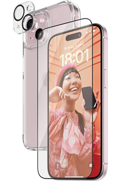 Panzer Glass مجموعة بانزر جلاس ٣ في ١، مقاس ٦.١ بوصة، لهاتف آيفون ١٥ (٢٠٢٣) -...