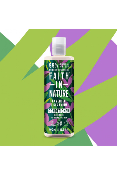 Faith In Nature Natural Lavender and Geranium Conditioner, 400ml