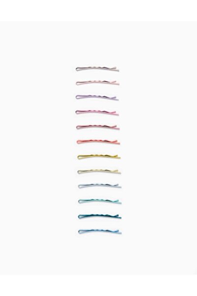 Ziddy 12-Pack Hair Pins for Babies and Girls, Multicoloured