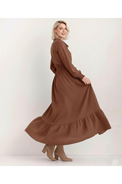 Cockatoo Women's Waist-Cinching Tie-Dye Dress with Lace-Up Detail