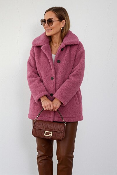 Valeria Butik PALTOAN DE PLUȘ OVERSIZE PENTRU FEMEI