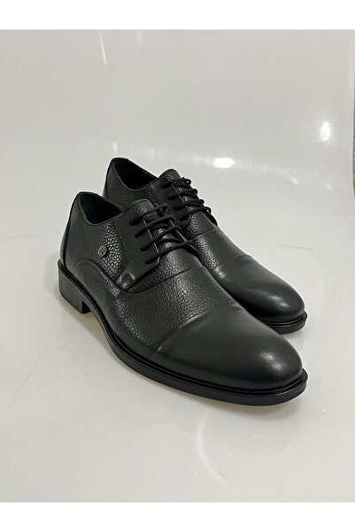 ayakkabiyolla 2805 Black talpă din cauciuc Pantofi clasici pentru bărbați cu ...