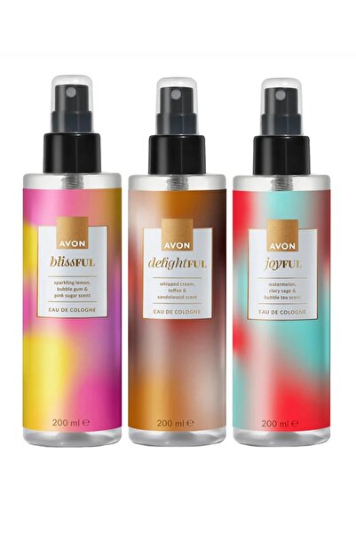 AVON * VÜCUT SPREYI SETDI*200 MLJOYFUL-BLİSSFULL-DELİGHTFULL-3 FARKLI KOKU