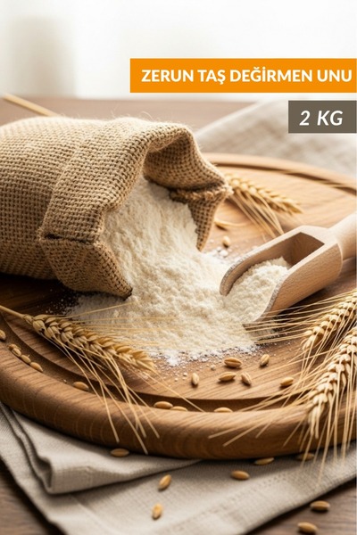 ÇİT KEÇİ ÇİFTLİĞİ Zerun Taş Değirmen Unu Doğal Katkısız Buğday Unu 2 KG