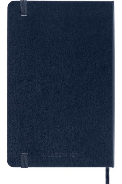 Moleskine Classic Medium Ruled/Checked Hard Cover Notebook - Sapphire Blue, 208 pages