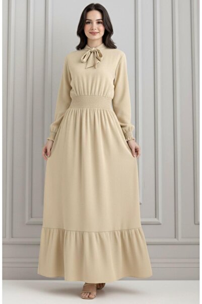 Cockatoo Women's Waist-Cinching Tie-Dye Dress with Lace-Up Detail