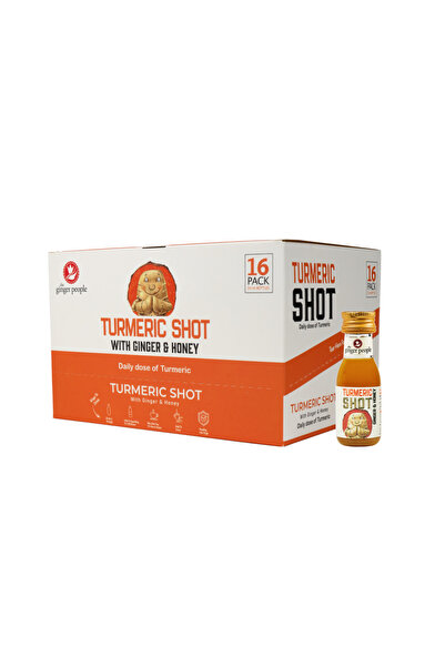 The Ginger People جرعة الكركم مع الزنجبيل والعسل 64 قطعة، كل قطعة 30 مل