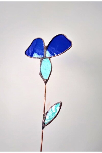 anonim Modern Desenli Vitray Cam Çiçek