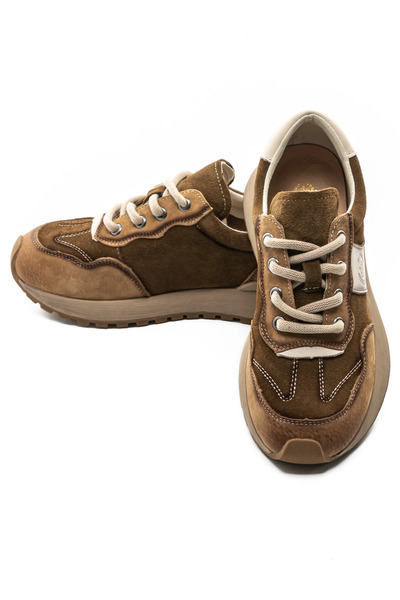 FRANCO GERARDO Pantofi Sport Dama din piele naturala KM9819 Maro