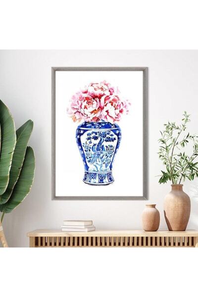 Araste Dekorasyon Blue Blanc 4 Çerçeve Ve Poster - Il1135