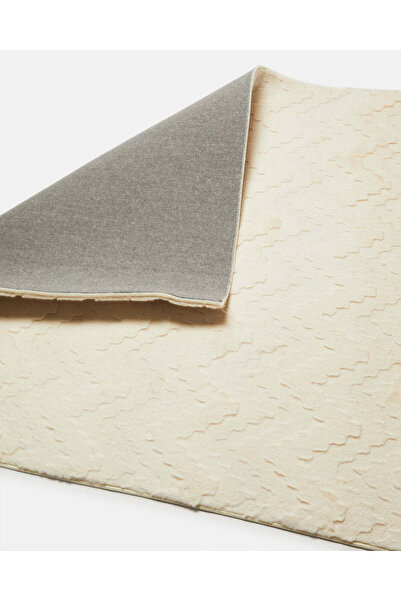 REDTAG Cream Faux Fur Area Rug