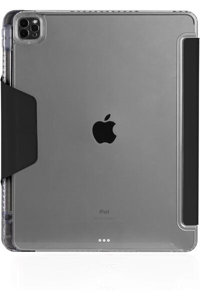 STM Opp Case for Apple iPad Air 13" M2 (2024) - Slim Protective Folio with Pencil Storage, Clear Bac