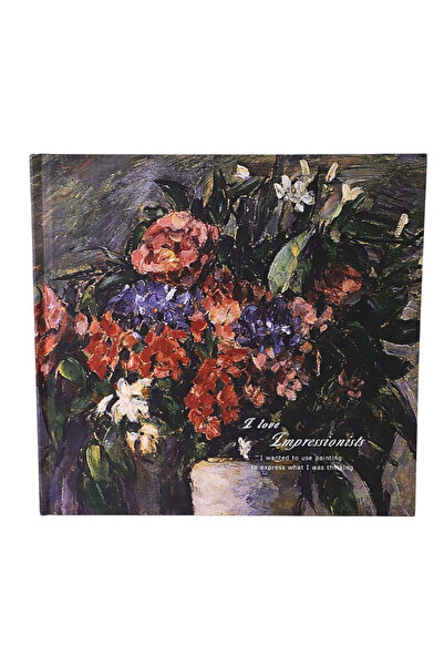 SAFECARE Caiet impresionist, imprimeu cu buchet de flori în vază albă, design...