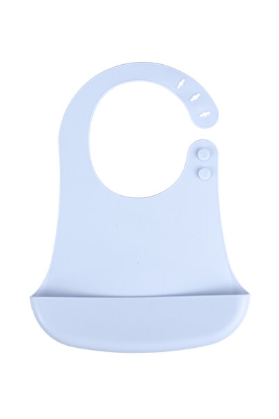 Bibsy Silikon Mama Önlüğü Sky Blue BPA'sız