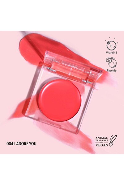 MOİRA أحمر الخدود الكريمي Loveheat (004، I Adore You)