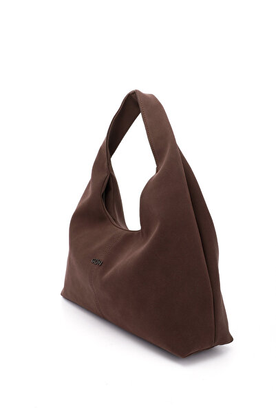 GÖNDERİ(R) Women's / Girls' Brown Suede Hand and Shoulder Bag