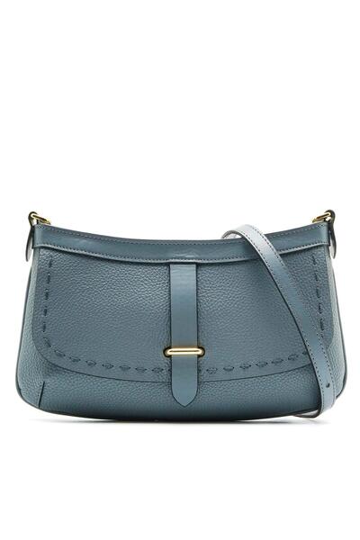 Sofia Baldi Seamy Gray Genuine Leather Women's Bag