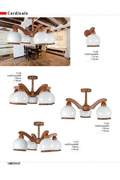 Other Wooden wall sconce CARDINALE 7-123