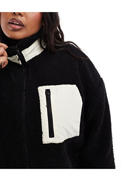 ONLY Only fur jacket, black